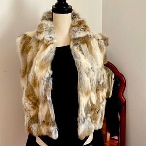 Rabbit fur vest